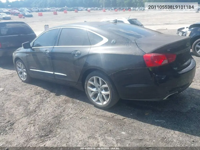 2020 Chevrolet Impala Fwd Premier VIN: 2G1105S38L9101184 Lot: 42593315
