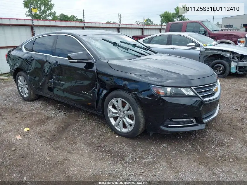 2020 Chevrolet Impala Fwd Lt VIN: 1G11Z5S31LU112410 Lot: 42661796