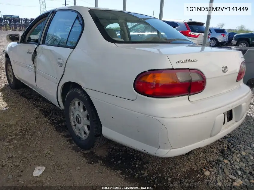 1997 Chevrolet Malibu VIN: 1G1ND52M2VY141449 Lot: 42135935