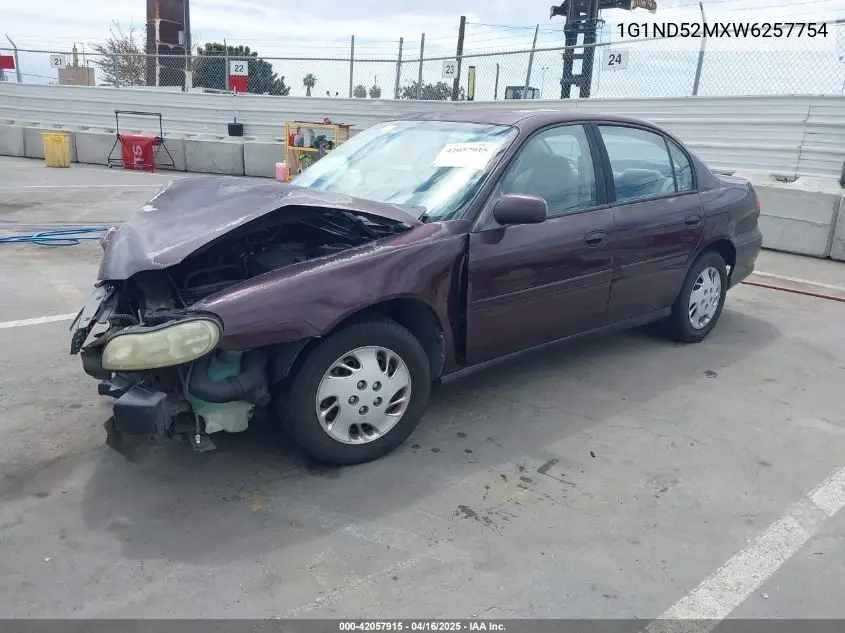 1998 Chevrolet Malibu VIN: 1G1ND52MXW6257754 Lot: 42057915