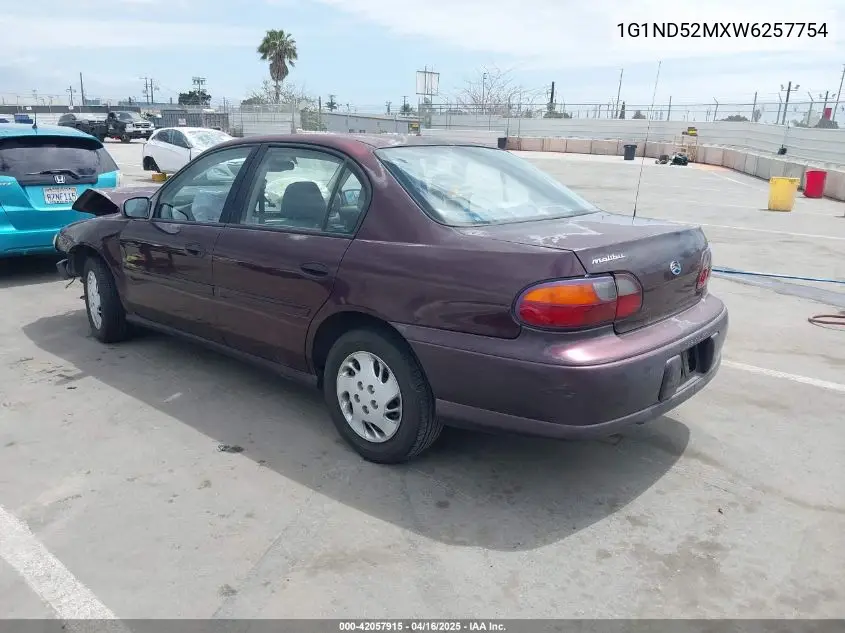 1998 Chevrolet Malibu VIN: 1G1ND52MXW6257754 Lot: 42057915