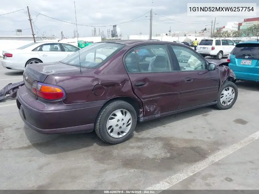 1998 Chevrolet Malibu VIN: 1G1ND52MXW6257754 Lot: 42057915