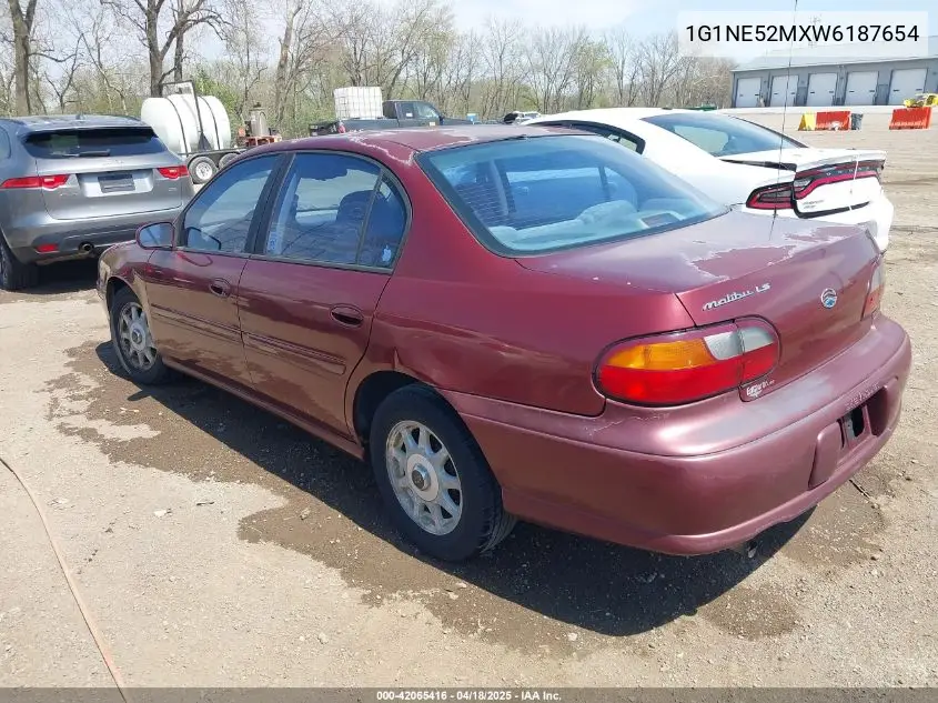 1998 Chevrolet Malibu Ls VIN: 1G1NE52MXW6187654 Lot: 42065416