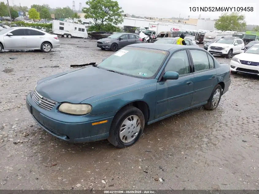 1998 Chevrolet Malibu VIN: 1G1ND52M6WY109458 Lot: 42191596