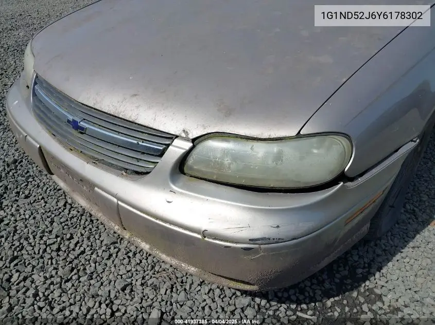 2000 Chevrolet Malibu VIN: 1G1ND52J6Y6178302 Lot: 41937385