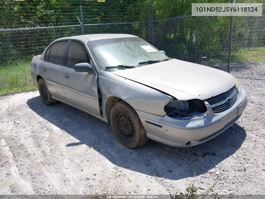2000 Chevrolet Malibu VIN: 1G1ND52J5Y6118124 Lot: 42088456