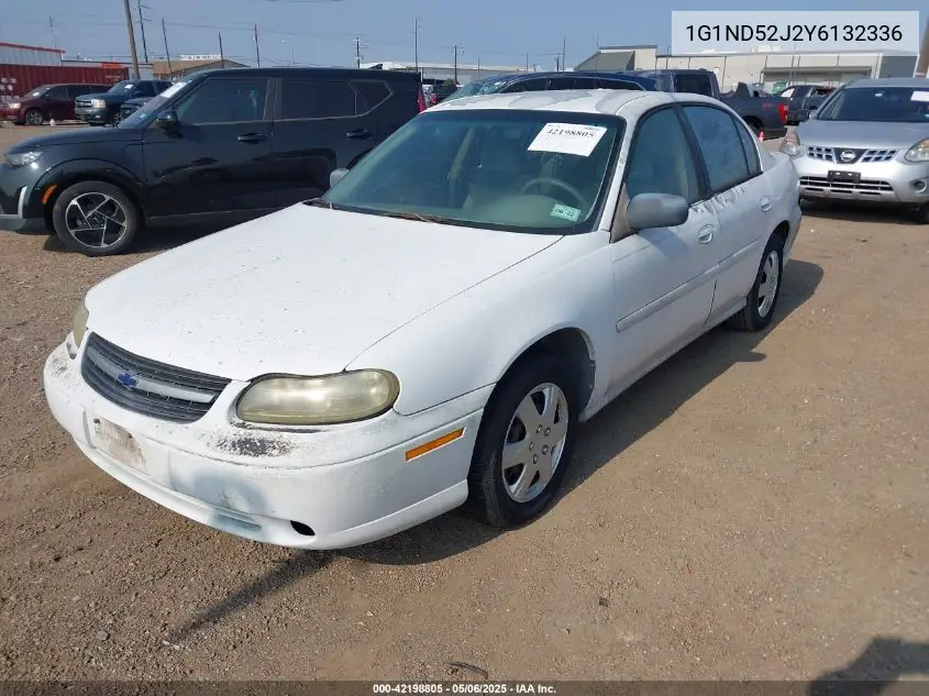 2000 Chevrolet Malibu VIN: 1G1ND52J2Y6132336 Lot: 42198805