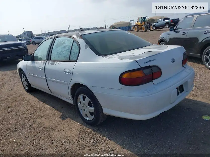2000 Chevrolet Malibu VIN: 1G1ND52J2Y6132336 Lot: 42198805