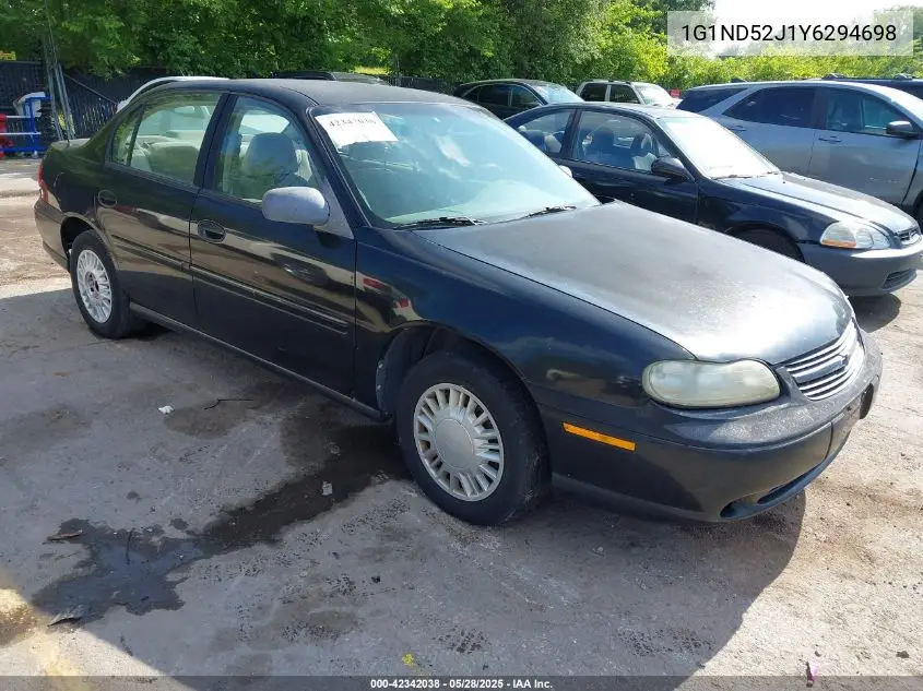 2000 Chevrolet Malibu VIN: 1G1ND52J1Y6294698 Lot: 42342038
