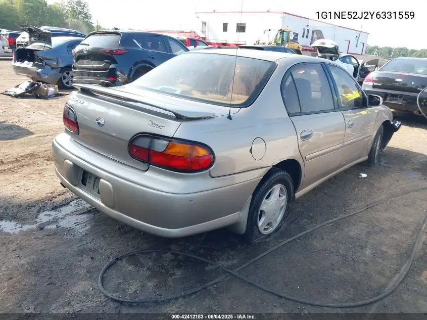 2000 Chevrolet Malibu Ls VIN: 1G1NE52J2Y6331559 Lot: 42412183