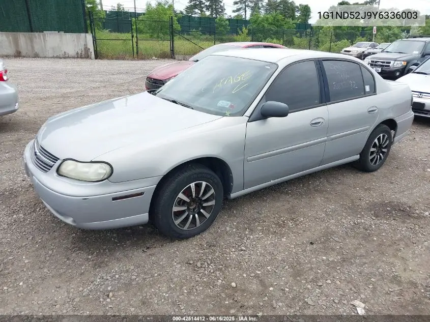 2000 Chevrolet Malibu VIN: 1G1ND52J9Y6336003 Lot: 42514412