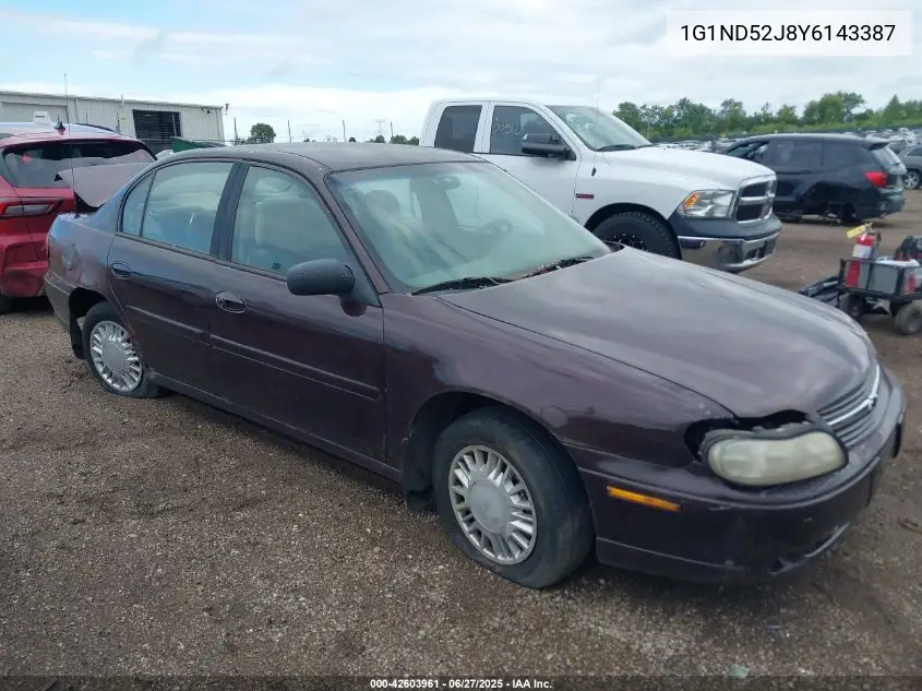 2000 Chevrolet Malibu VIN: 1G1ND52J8Y6143387 Lot: 42603961