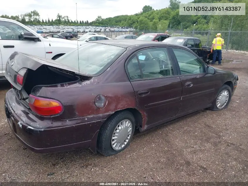 2000 Chevrolet Malibu VIN: 1G1ND52J8Y6143387 Lot: 42603961