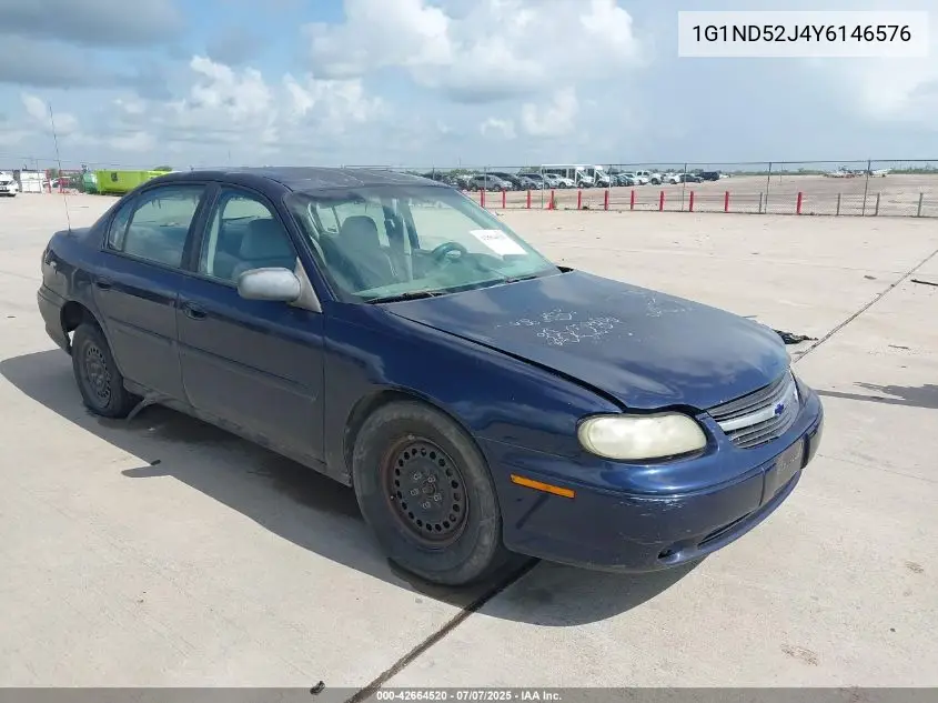 2000 Chevrolet Malibu VIN: 1G1ND52J4Y6146576 Lot: 42664520