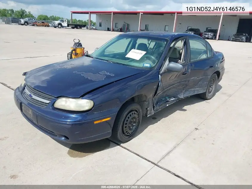 2000 Chevrolet Malibu VIN: 1G1ND52J4Y6146576 Lot: 42664520