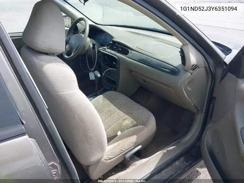 2000 Chevrolet Malibu VIN: 1G1ND52J3Y6351094 Lot: 42703471