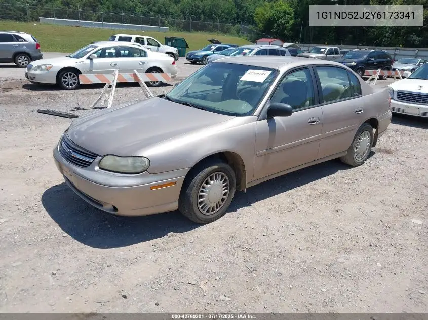 2000 Chevrolet Malibu VIN: 1G1ND52J2Y6173341 Lot: 42760201