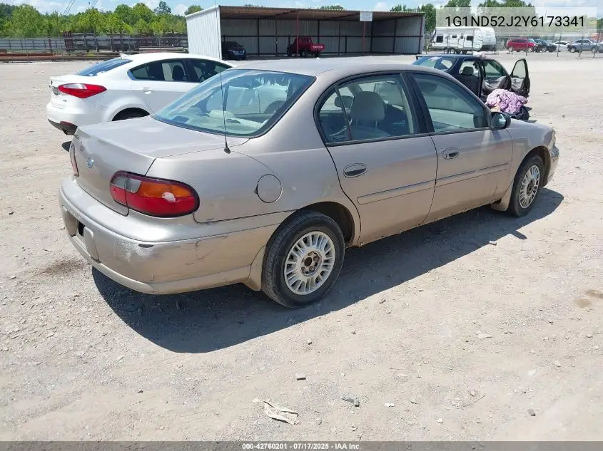 2000 Chevrolet Malibu VIN: 1G1ND52J2Y6173341 Lot: 42760201