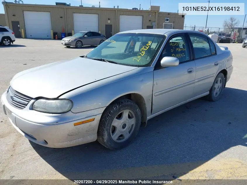 2001 Chevrolet Malibu Ls V6 VIN: 1G1NE52JX16198412 Lot: 20207200