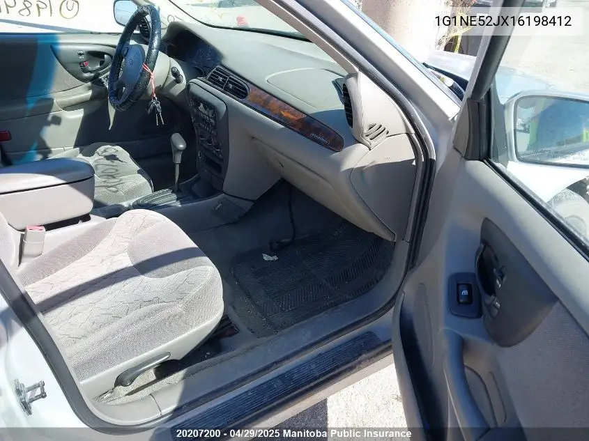 2001 Chevrolet Malibu Ls V6 VIN: 1G1NE52JX16198412 Lot: 20207200