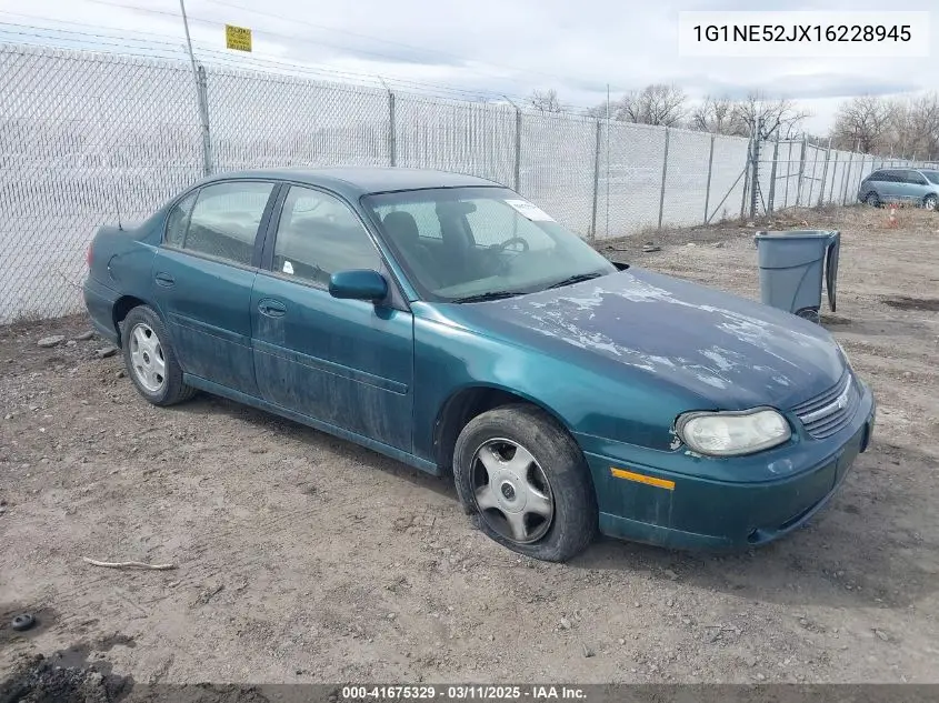 2001 Chevrolet Malibu Ls VIN: 1G1NE52JX16228945 Lot: 41675329