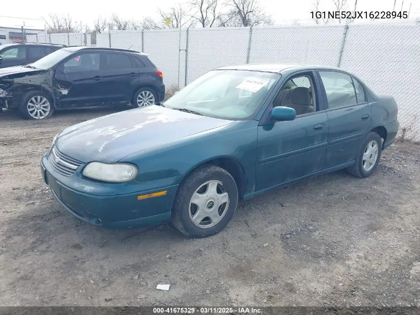 2001 Chevrolet Malibu Ls VIN: 1G1NE52JX16228945 Lot: 41675329