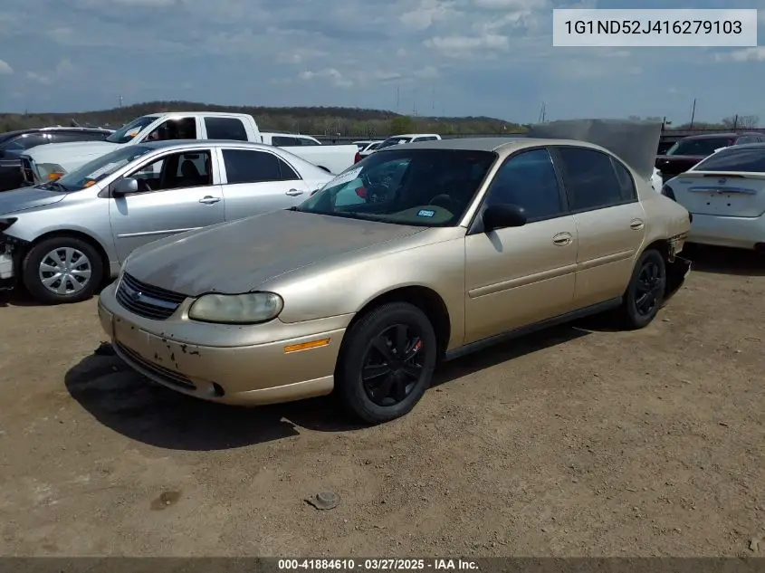 2001 Chevrolet Malibu VIN: 1G1ND52J416279103 Lot: 41884610