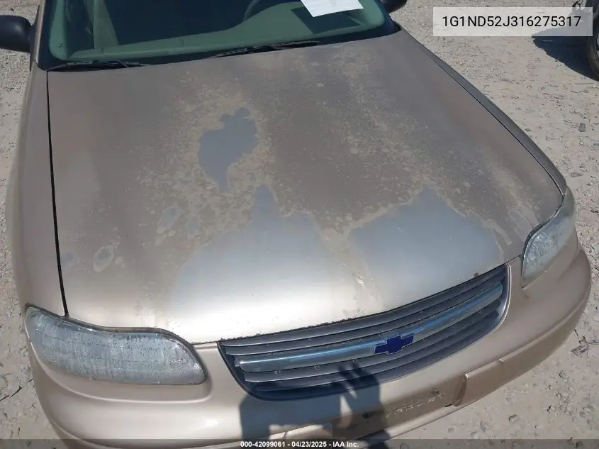 2001 Chevrolet Malibu VIN: 1G1ND52J316275317 Lot: 42099061