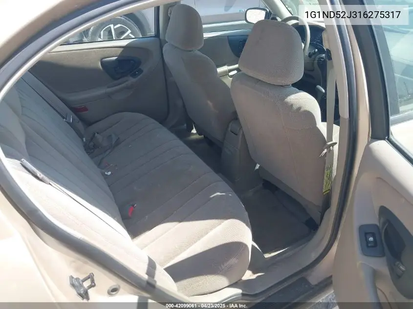 2001 Chevrolet Malibu VIN: 1G1ND52J316275317 Lot: 42099061