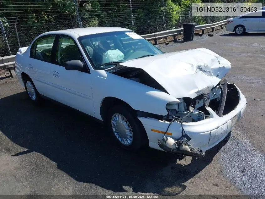 2001 Chevrolet Malibu VIN: 1G1ND52J316150463 Lot: 42211171