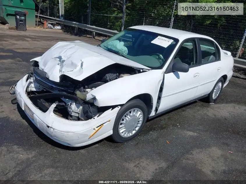 2001 Chevrolet Malibu VIN: 1G1ND52J316150463 Lot: 42211171