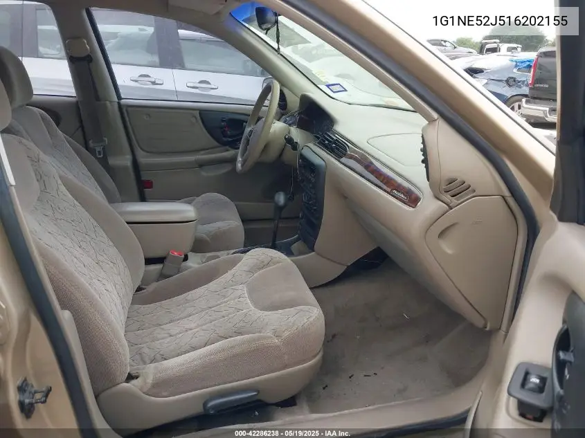 2001 Chevrolet Malibu Ls VIN: 1G1NE52J516202155 Lot: 42286238