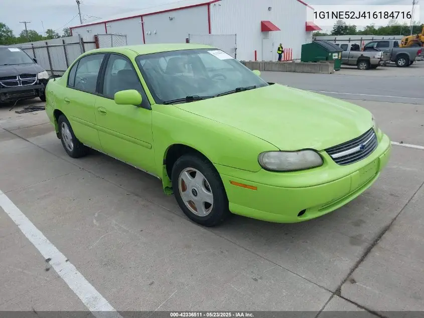 2001 Chevrolet Malibu Ls VIN: 1G1NE52J416184716 Lot: 42336511