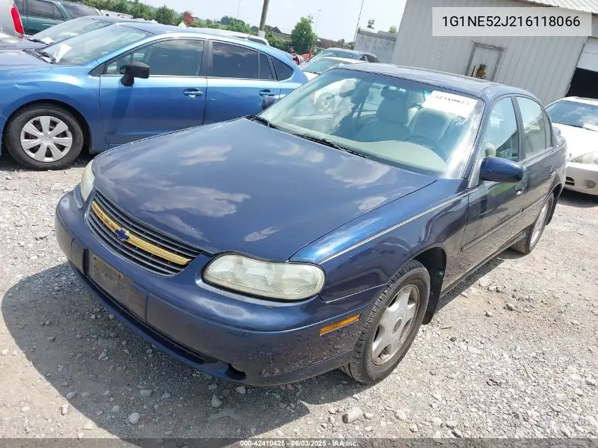 2001 Chevrolet Malibu Ls VIN: 1G1NE52J216118066 Lot: 42410425