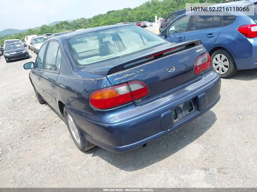 2001 Chevrolet Malibu Ls VIN: 1G1NE52J216118066 Lot: 42410425