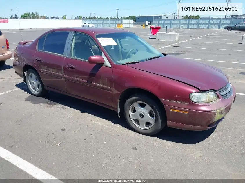 2001 Chevrolet Malibu Ls VIN: 1G1NE52J516206500 Lot: 42609976