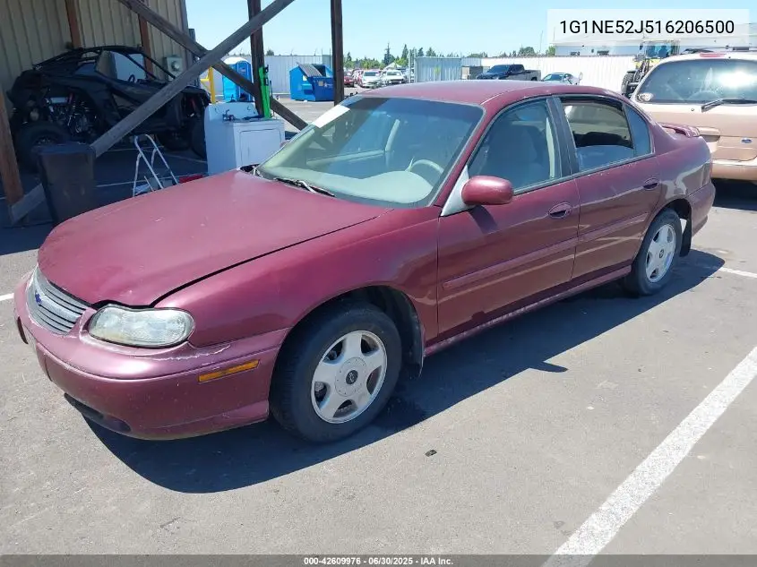 2001 Chevrolet Malibu Ls VIN: 1G1NE52J516206500 Lot: 42609976