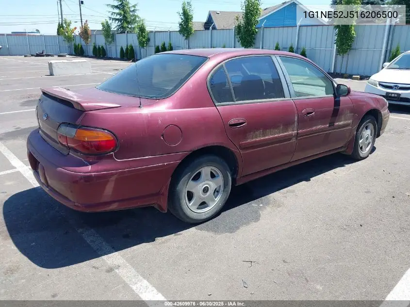 2001 Chevrolet Malibu Ls VIN: 1G1NE52J516206500 Lot: 42609976
