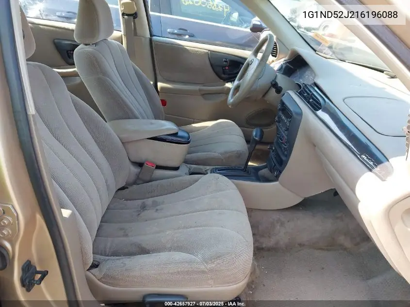 2001 Chevrolet Malibu VIN: 1G1ND52J216196088 Lot: 42657927