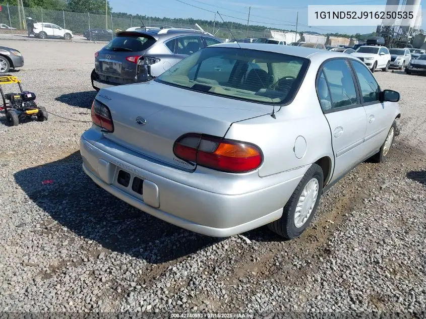 2001 Chevrolet Malibu VIN: 1G1ND52J916250535 Lot: 42740993