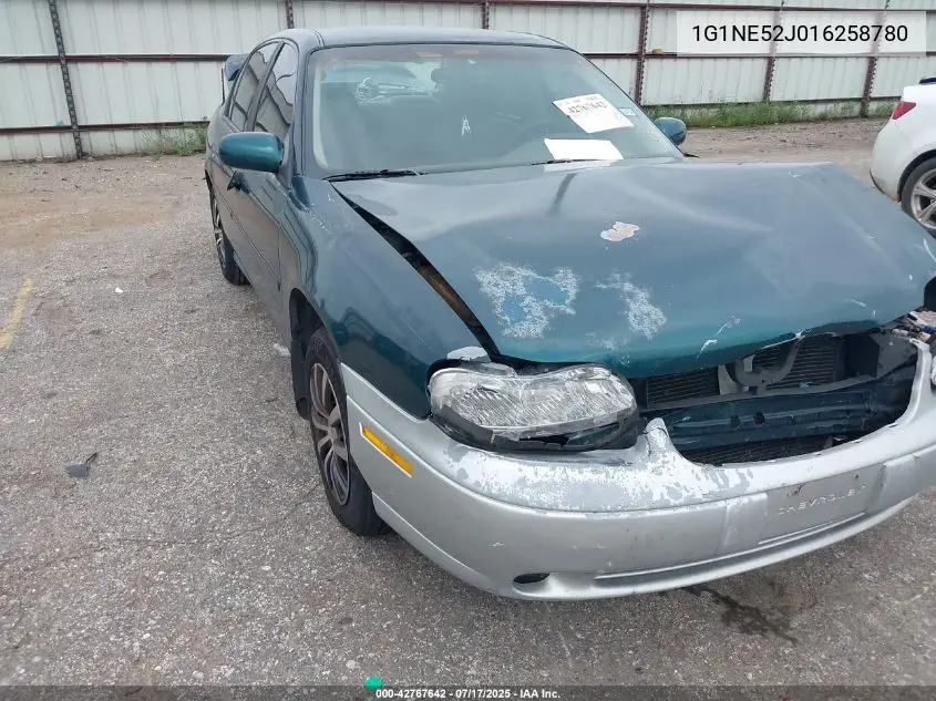 2001 Chevrolet Malibu Ls VIN: 1G1NE52J016258780 Lot: 42767642