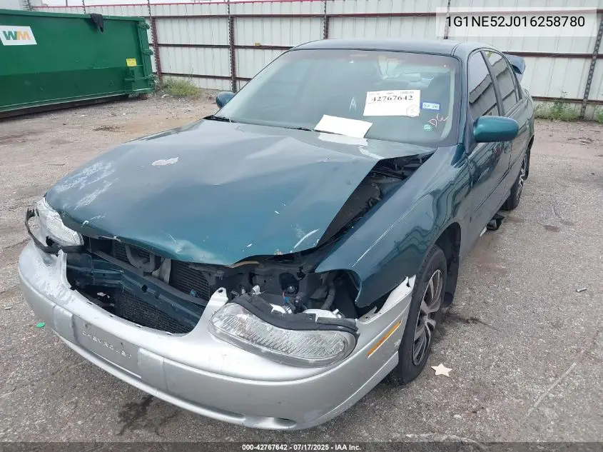 2001 Chevrolet Malibu Ls VIN: 1G1NE52J016258780 Lot: 42767642