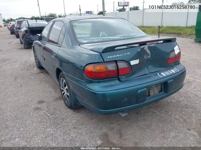 2001 Chevrolet Malibu Ls VIN: 1G1NE52J016258780 Lot: 42767642