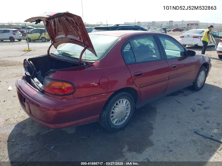 2002 Chevrolet Malibu VIN: 1G1ND52J52M532863 Lot: 41895717