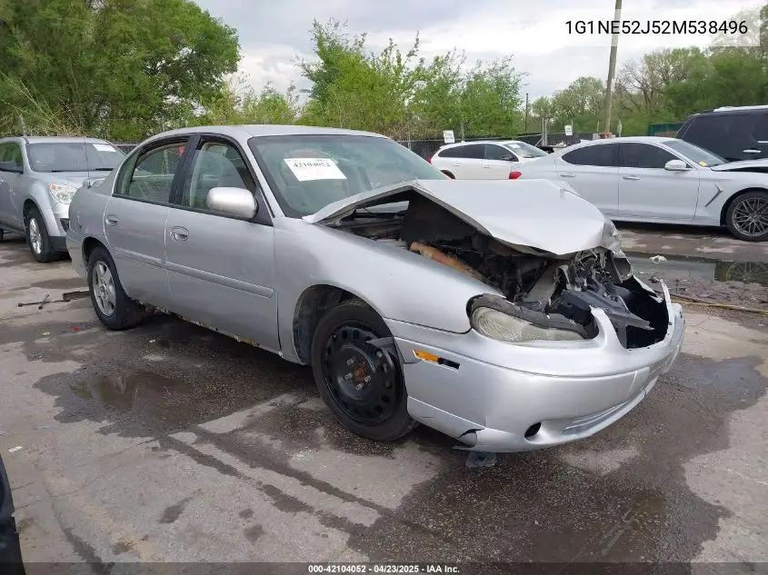 2002 Chevrolet Malibu Ls VIN: 1G1NE52J52M538496 Lot: 42104052