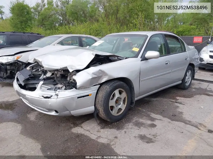 2002 Chevrolet Malibu Ls VIN: 1G1NE52J52M538496 Lot: 42104052