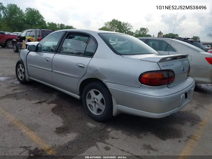 2002 Chevrolet Malibu Ls VIN: 1G1NE52J52M538496 Lot: 42104052