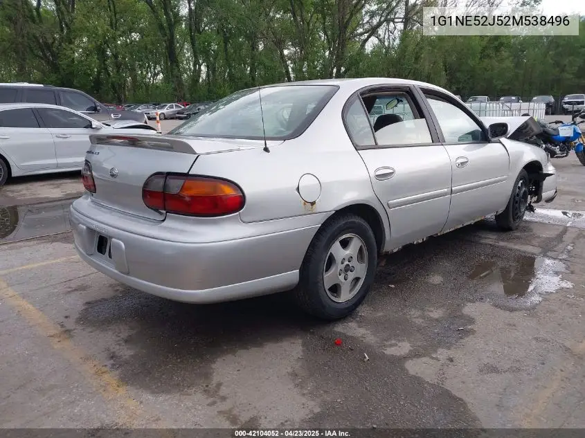 2002 Chevrolet Malibu Ls VIN: 1G1NE52J52M538496 Lot: 42104052