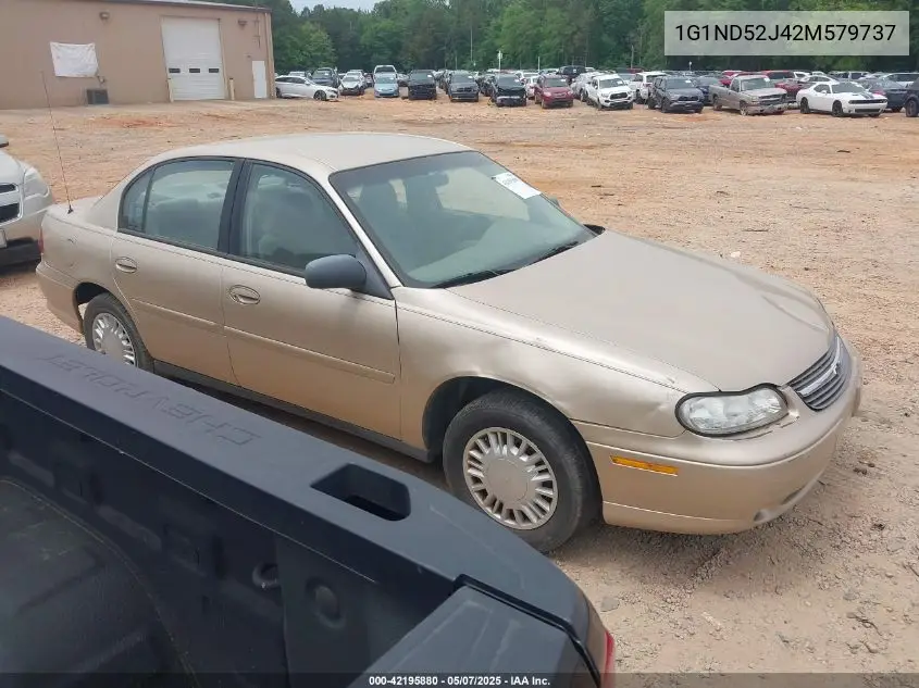 2002 Chevrolet Malibu VIN: 1G1ND52J42M579737 Lot: 42195880