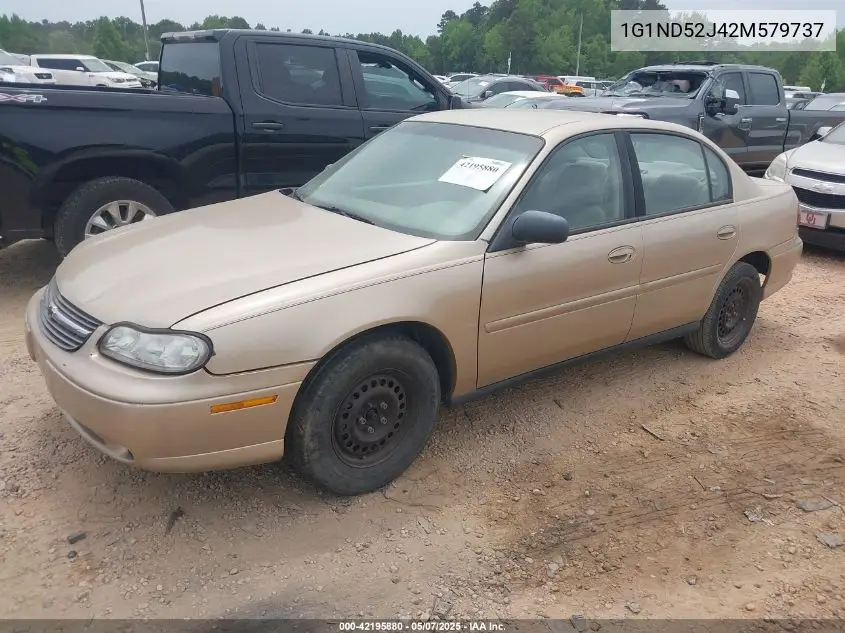 2002 Chevrolet Malibu VIN: 1G1ND52J42M579737 Lot: 42195880